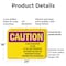 Signmission Radiation & Laser Sign, 18 in H x 24 in W, Plastic, Rectangle OS-2PACK-CR-P-1824-L-10217 - alternate 2